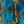Bilum Wool Weave - Aqua Blue, Mustard and Black Medium