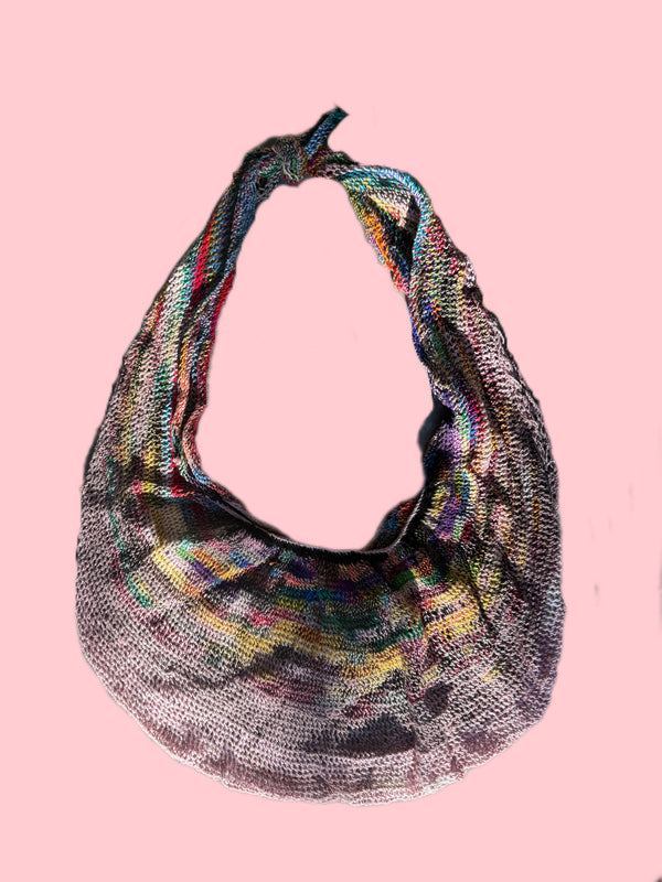 Bilum Wool Weave - Rainbow